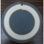 2 Kişilik 2 Parça Amerikan Servis Supla Takımı Tabak Altlığı Mutfak Hasır Sepet Sunum Hediye 33X33CM - 33 x 33 cm - Gri - Ekru - Sarı