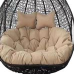 2 Kişilik Asılı Sallanan Sandalye için Dış Mekan Büyük Yumurta Şekilli Yedek Yastık 131 x 110 cm - Rahat ve Şık Veranda Oturma Aksesuarı