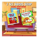 2 Kitap Tox Kim O ve Meraklı Kaplan Yarusu Kumaş Sessiz Kitap T096 T090 - Bez Kitap , Eğitici Oyuncak , Yumuşak ve Hışırtılı