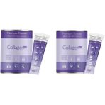 2 Kutu Powder Collagen 300G, 5 Tip Toz Kolajen 10.000MG x 30 Şase & Multivitamin Çilek Aromalı