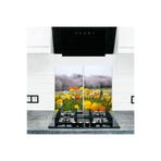 2' li 30x52 cm Cam Ocak Koruyucu Cam Kesme Tahtası Model 193