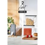 2 Li Jumbo Boy Erzak Saklama Kabı Seti - 2450 ml - Sakalam Kutusu