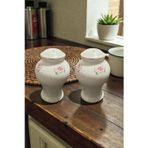 2 li Lale Porselen Yaldızlı Tuzluk Biberlik 120ml