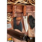 2 Li Outdoor Balta Bıçak Set Kamp Baltası Şef Bıçağı Budama Baltası Lzout2