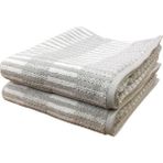 2 Li Özdilek %100 Pamuk Striscia El Yüz Havlusu 50 x 90 - Gri