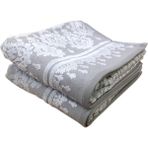 2 Li Özdilek %100 Pamuk Tappeto El Yüz Havlusu 50 x 90 - Gri