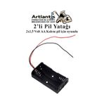 2 Li Pil Yatagi Deney 10 Adet Pil Yuvasi Pil Kutusu Aa Kalem Kalin Pil 2X1,5 Volt Yayli Pil Yuvasi