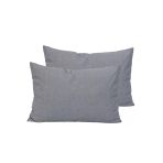2 Li Ranforce Pamuk Füme Yastık Kılıfı 50X70