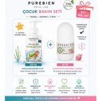 2 Li Set %100 Doğal Çocuk Köpük Kastil Sabunu ve Doğal Roll On Deodorant Erkek–beyazlatıcı Etki, Ter Kokusu Önleyici, Alkolsüz, Vegan, Leke Bırakmaz
