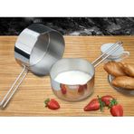2 Li Set Paslanmaz Çelik Kaçerola Sütlük ve Sosluk 12-14 CM