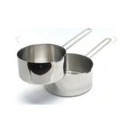 2 Li Set Paslanmaz Çelik Kaçerola Sütlük Ve Sosluk 14-16 Cm
