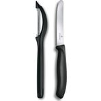 2 li Set Siyah Dik Soyacak ve 11 cm. Tırtıklı Bıçak