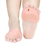 2 Li Silikon Ayak 5 Parmak Koruyucu Makaralı Parmak Ayıran Gömlek Hava Alan Bunyon Halluks Valgus
