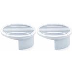 2 Li Yuvarlak Gider Süzgeci ve Koku Önleyici Kapak, Banyo, Mutfak, Duş ve Zemin Giderlerinde Kullanıma Uygun, 10 cm Çap, Dayanıklı Plastik, Saç ve Atık Tutucu Izgaralı Tasarım, Kolay Temizlik