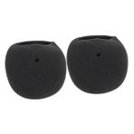 2 Mavi Kartopu Sünger Seti Blue snowball mikrofon süngeri Mikrofon rüzgar koruyucusu mikrofon tozluk karaoke mikrofon kapağı mikrofon camı ktv kaynağı mikrofon sünger kapağı BESTonZON