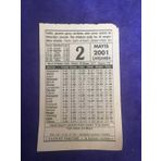 2 Mayis 2001 Takvim Yapragi - Nostalji Koleksiyonluk Takvim Yapragi