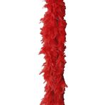 2 Metre Boa Tüy Otriş - Kırmızı