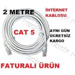 2 Metre Cat 5 Internet Ethernet Kablosu