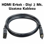 2 Metre Dişi Erkek HDMI Kablo Hdmi Uzatma