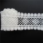 2 Metre Kirpik Kuşgözü Gipür Dantel Kenar Trim Şerit 4 cm Genişlik Vintage Stil Beyaz Kenar Süslemeleri Kumaş İşlemeli Aplike Dikiş El Sanatları Düğün Gelin Elbisesi DIY Parti Giysileri Nakış