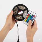 2 Metre Kumandalı Usb Led Şerit Işık – Renk Ayarlı Dekoratif Ortam Ve Ambiyans Aydınlatması (5433)