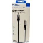 2 Metre Uzun Apple Uyumlu iPhone Usb C To Lightning Şarj Kablosu Led Işıklı Hasır Örgülü 27 Watt Şarj Data Kablosu