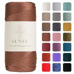 2 Mm - 200 gr Polyester Makrome Ipi Bakır 230 M Polyester Makrome Ip Supla Ip Ve Çanta Ipliği
