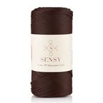 2 Mm - 200 gr Polyester Makrome Ipi Siyah 230 M Polyester Makrome Ip Supla Ip Ve Çanta Ipliği (Kahverengi)