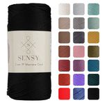 2 Mm - 200 gr Polyester Makrome Ipi Siyah 230 M Polyester Makrome Ip Supla Ip Ve Çanta Ipliği (Siyah)