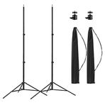2 Paket Alüminyum Işık Fotoğrafçılığı Tripod Standı, Kılıflı, Altson 7 Ayaklar Taşınabilir Fotoğraf Video Tripod Standı Speedlight, Flaş, Softbox, Şemsiye, Strobe Işık, Kamera için