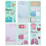 2 Paket Hemşire Yapışkan Notlar, Mavi ve Pembe Hemşire Tıbbi Yazı Not Defterleri Kendinden Yapışkanlı Hemşirelik Tıbbi Notlar Hemşirelik Öğrenci Okul Malzemeleri Hastane Hemşire Takdir Hediyeleri