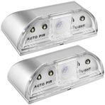 2 paket Keyhole Light, Senhai gece lambası, PIR kızılötesi kablosuz kapı kilidi lambası, otomatik sensörlü hareket sensörü, 4 LED ampul