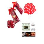 2 Paket Kuru Gül Yaprağı,20 Kalp Balon,50 Beyaz Mum Romantik Hediye 14 Şubat Sevgililer Günü Doğum Günü