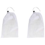 2 Paket Yüzme Havuzu Filtre Torbaları Toz Lekesi Yaprak Koleksiyonu Ince Örgü Çanta Kapalı Açık Hava Yüzme Havuzu Temizliği (Yurt Dışından) - Set