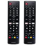 2 Paketleri AKB75095307 LG TV için Uzaktan Fit Değiştirin, Evrensel Yedek Tüm LG LED OLED LCD UHD HDTV Plazma Sihirli Webos 3D 4 K UHD HDR NanoCell Akıllı TV'ler