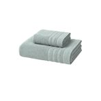 2 Parça Banyo Havlusu Seti Pamuklu Sude 70x140 + 50x85 Cm (Yeşil)