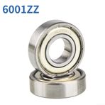2 Parça Bisiklet Sabit Bilyalı Rulmanlar 6001 Zz 2Rs 12X28X8Mm Çelik Mühürlü Yedek Parçalar 47Cc 49Cc Bisiklet Cep Bisiklet Bileşenleri (6001 ZZ)