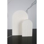 2 Parça Mermer Desenli Beton Sunumluk Seti Servis Sunum Tepsisi - 001 - Beyaz