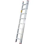 2 Parçalı Alüminyum Sürgülü Merdiven 2x8 Basamaklı (Asm.02) - Gümüş