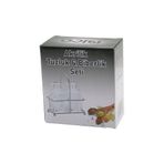 2 PCS ŞEFFAF KAPAK AKRİLİK TUZLUK - BİBERLİK - BAHARATLIK METAL STANDLI KARE - BOMBELİ (5047)