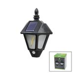 2 Pcs Solar - Güneş Enerjili Duvar Lambası Cob LED Sensörlü= 3 Mod Fonksiyon Bahçe-Balkon-Sokak Pt