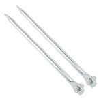 2 PCS Taşınabilir Toprak Çubuğu Bakır Kaplama Demir Dişli Bağlantı Topraklama Pimi Elektrikli Çitler Antenleri Uydu Bulaşıkları 12x300mm