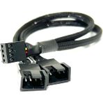 2 Port Fan Çoklayıcı 4 Pin Pwm Fan Kontrol Kablosu 4p Dişi 3+4p Erkek 4pinli Fan Uzatma Pwm Kablo