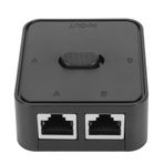 2 Port Gigabit Ağ Anahtarı, CAT 6 Için Ethernet Kablosu Ayrıştırıcı Seçici Anahtarı, RJ45 Extender, 1000Mbps, 2 Giriş 1 Çıkış, 1 Giriş 2 Çıkış, Güç Yok, Çevre Dostu, Kompakt