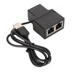 2 Port Rj45 Ethernet 100 Mbps Splitter Rj45 Ayırıcı 1 Giriş 2 Çıkış