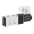 2 Pozisyon 5 Yollu Pnömatik Solenoid Valf 8mm Konektörler Ve Silatör Kontrol, Alüminyum Alaşım Tasarımı