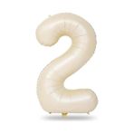 2 Rakam Krem Folyo Balon 34 İnç 76-82 Cm