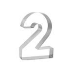 2 Rakamı Şekilli Metal Kurabiye Kalıbı Dk-2