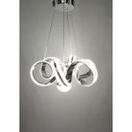 2 Şerit LED Modern Avize - Krom