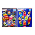 2 Set - 20 Parça Emojiler ve Masal Kahramanları Parmak Kukla T225 T106